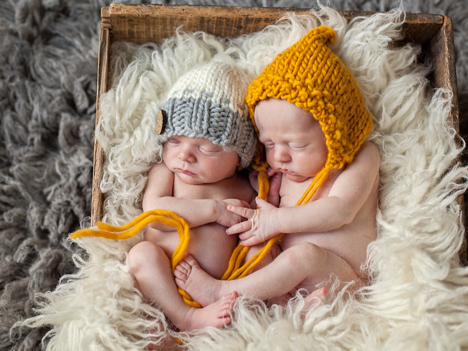 Newborn twin boys in Outer Banks NC
